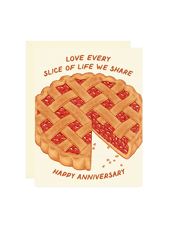 Cherry Pie Anniversary Card