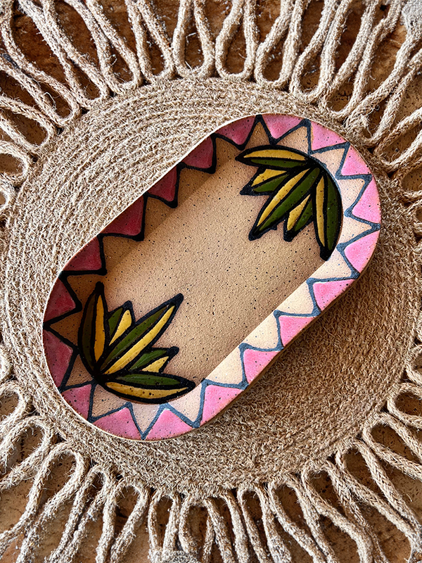 Agave Ceramic Dish: Pink