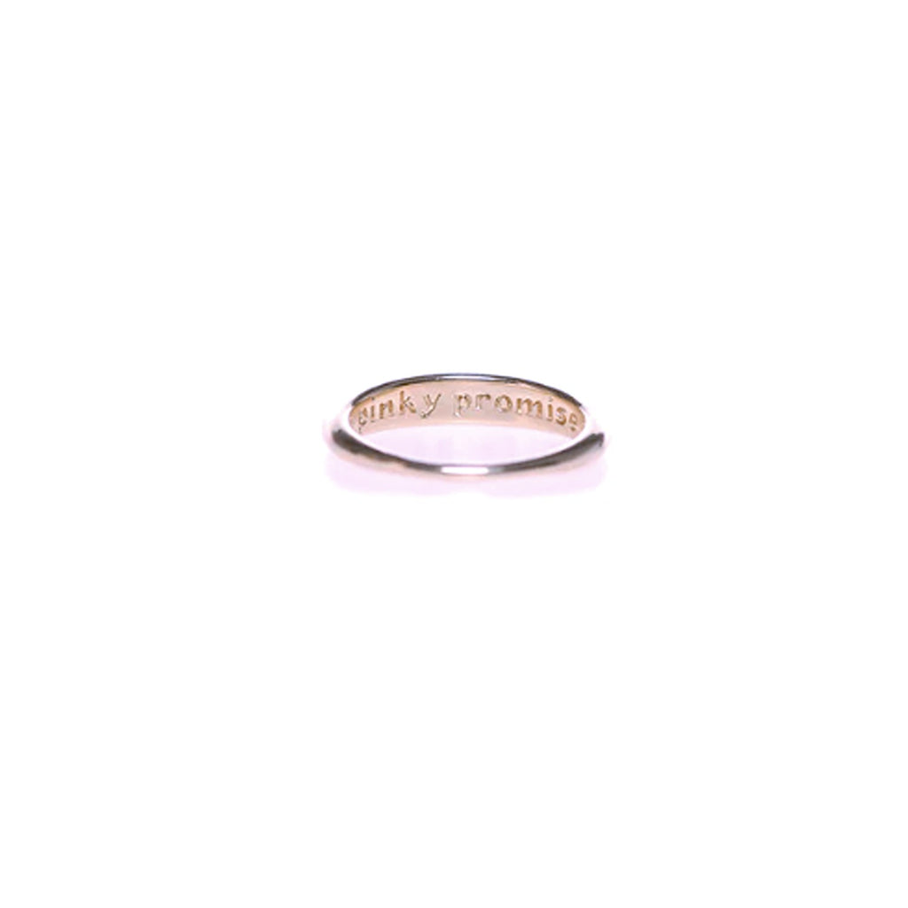 Pinky promise ring, gold-plated with a delicate design, symbolizing trust and commitment, perfect for a meaningful and stylish gesture.