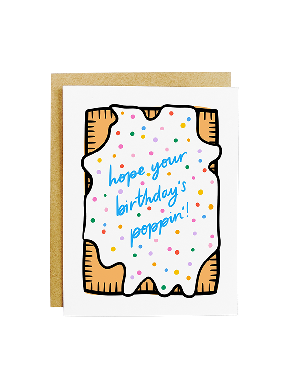 Poppin' Pop Tart Birthday Card
