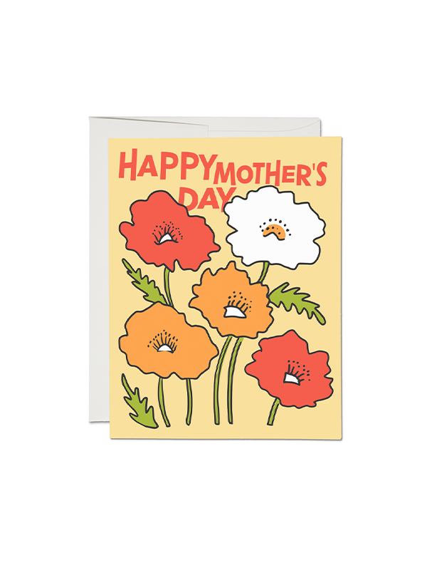 Colorful Poppies Mother's Day Card