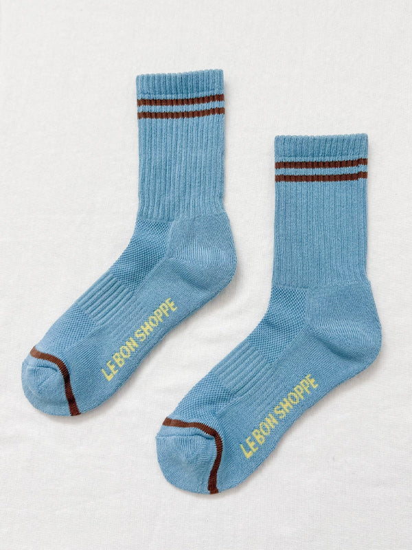 Boyfriend Socks: Powder Blue