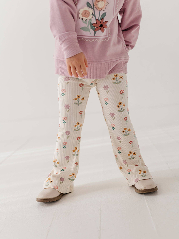 Flare Pants: Meadow Bloom