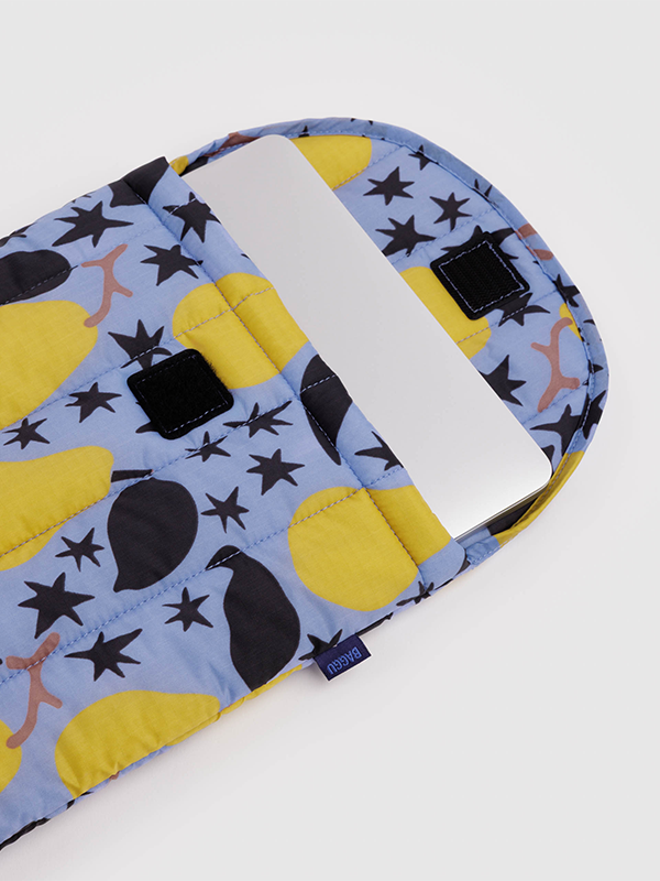 Puffy Laptop Sleeve 13"/14": Golden Pears