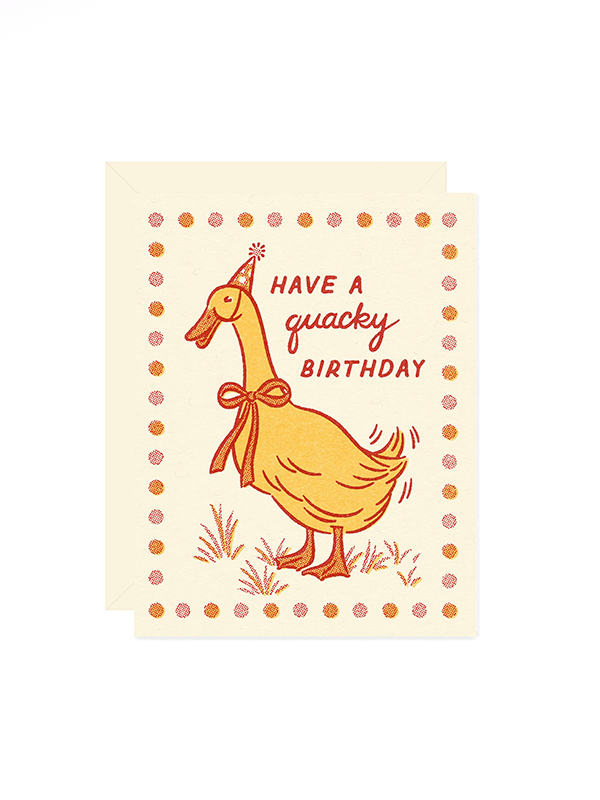 Quacky Duck Birthday Card