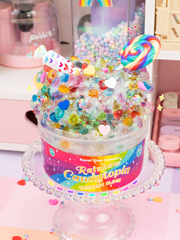 Rainbow Candytopia Crunchy Slime