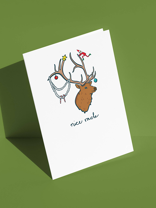 Nice Rack Holiday Card