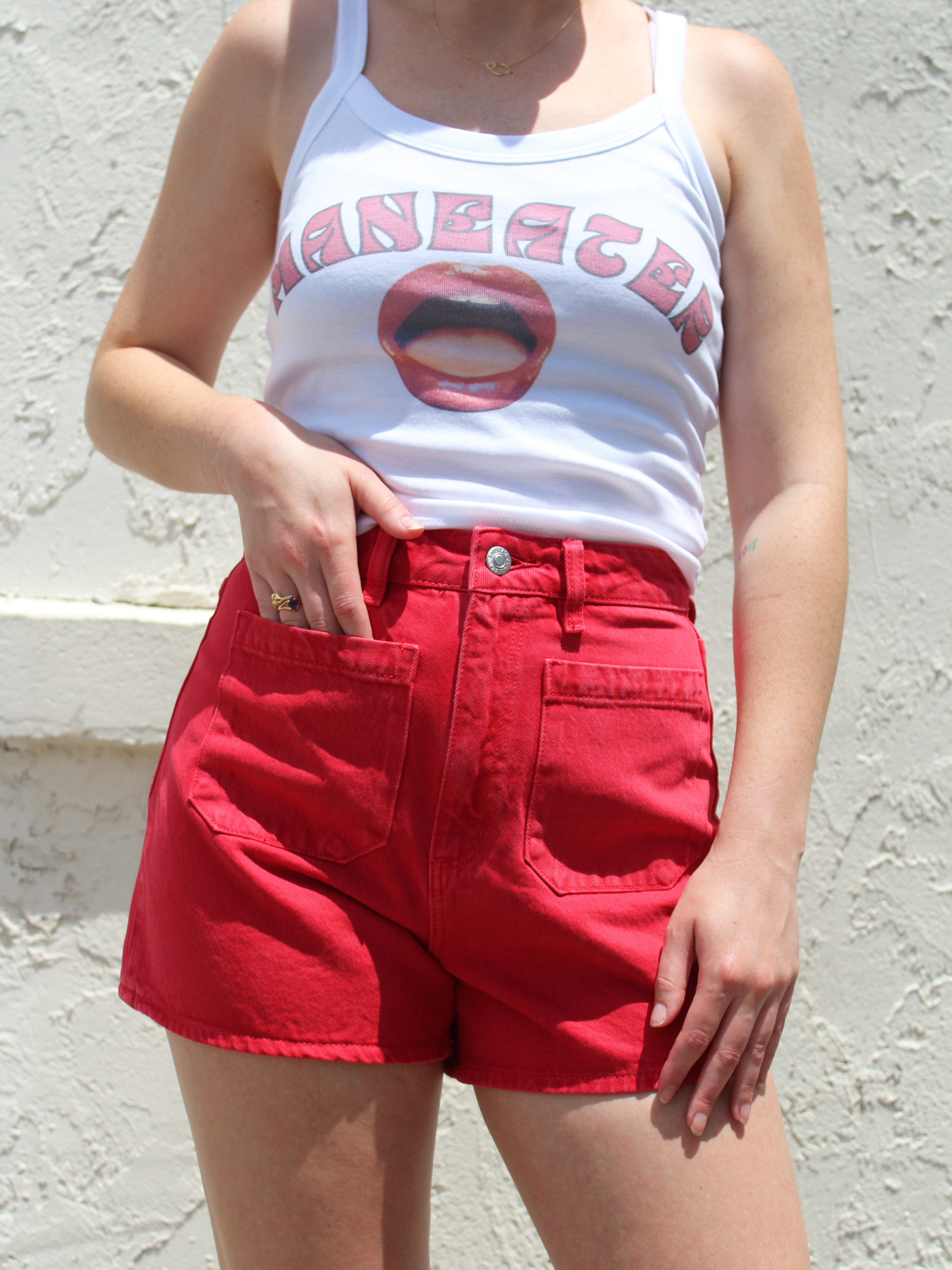 Mirage Short Sailor Pocket: Red (FINAL SALE)
