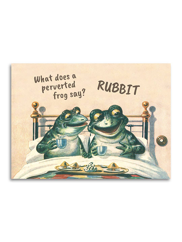 What Does a Perverted Frog Say? Card