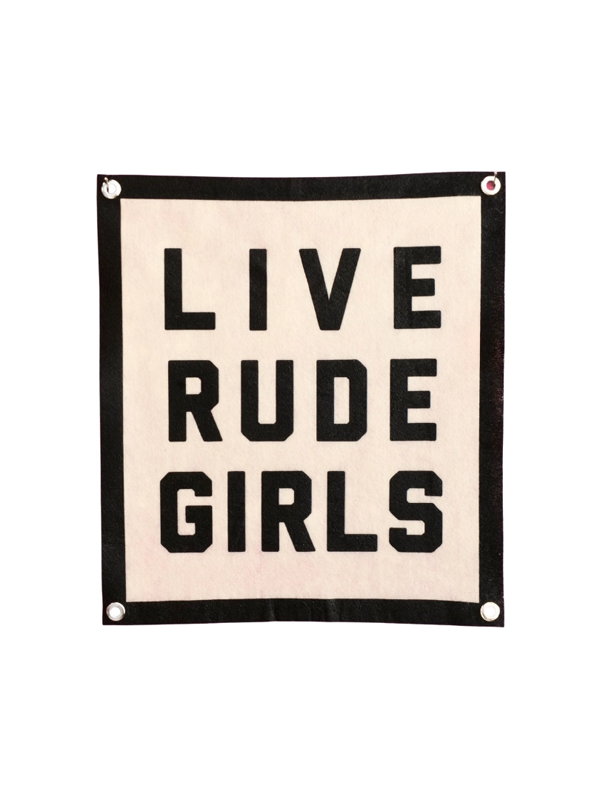 Live Rude Girls Champion Banner – Edge of Urge
