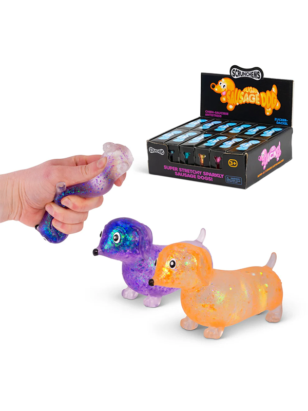 Scrunchems Sugar Sausage Dog Squishy Toy: Assorted