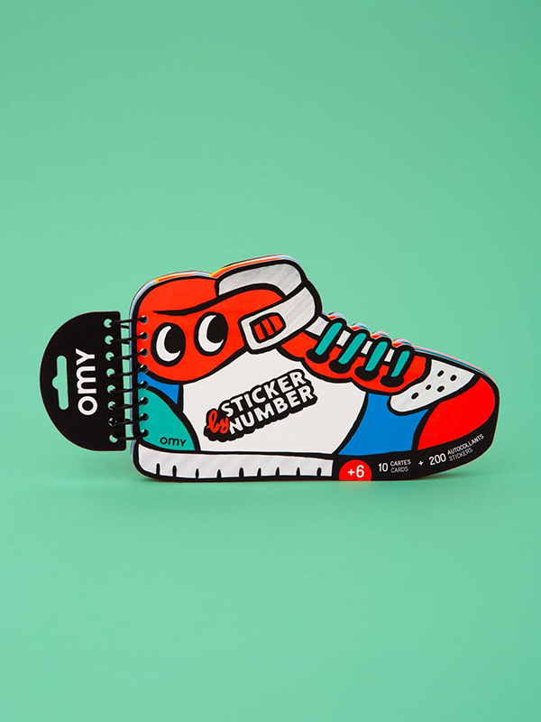 Sticker By Number Book: Sneakers