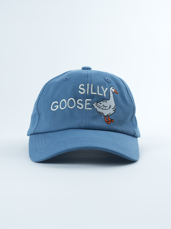 Kids Embroidered Dad Cap: Silly Goose
