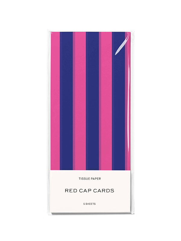 Blue and Pink Stripes Tissue Paper