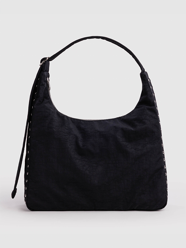 Nylon Shoulder Bag: Studs