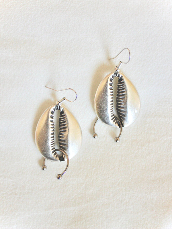 Swept Up Earrings: Silver