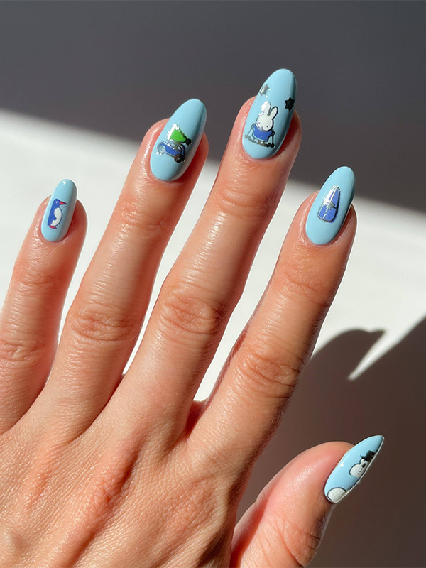 Miffy in the Snow Nail Art Stickers