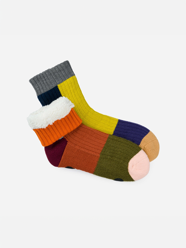 Mismatch House Socks: Desert