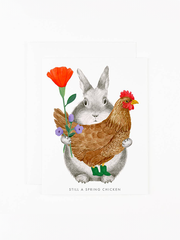 Still A Spring Chicken Card