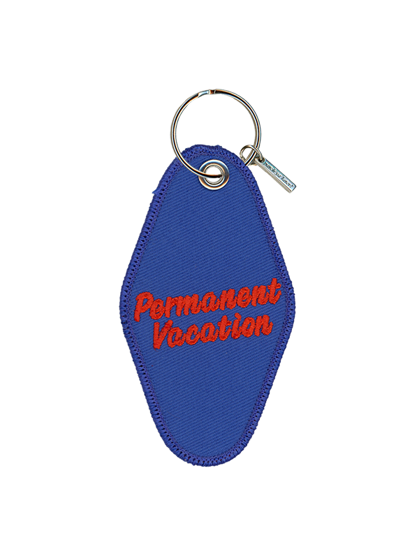 Embroidered Keychain: Permanent Vacation