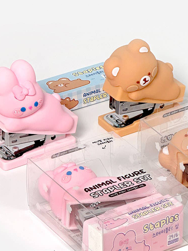 Animal Figure Stapler Set: Assorted