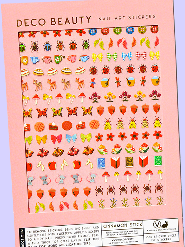 Cinnamon Stick Nail Art Stickers
