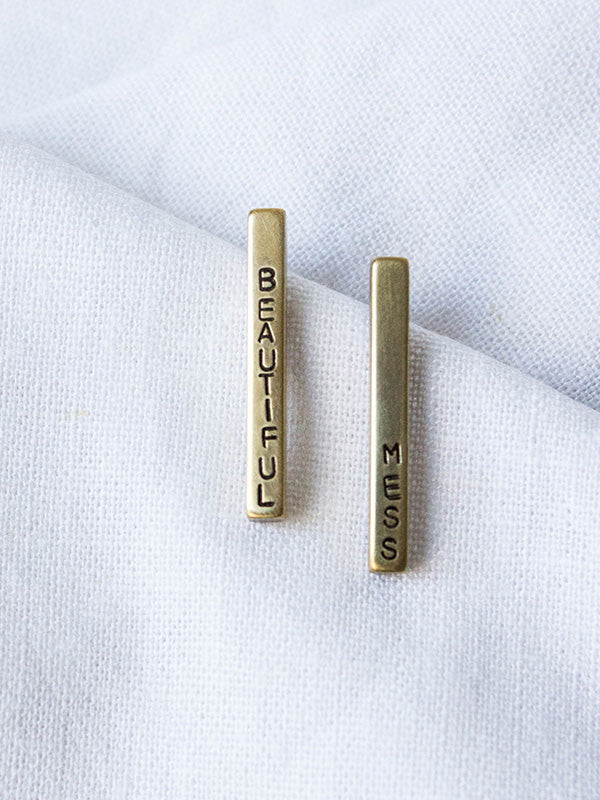 Sticks & Stones Earrings: Medium