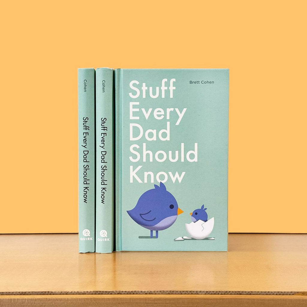 A practical and insightful book titled Stuff Every Dad Should Know, offering useful tips, advice, and life hacks for fathers. The book features a straightforward, easy-to-read format with valuable information on parenting, relationships, and personal growth.