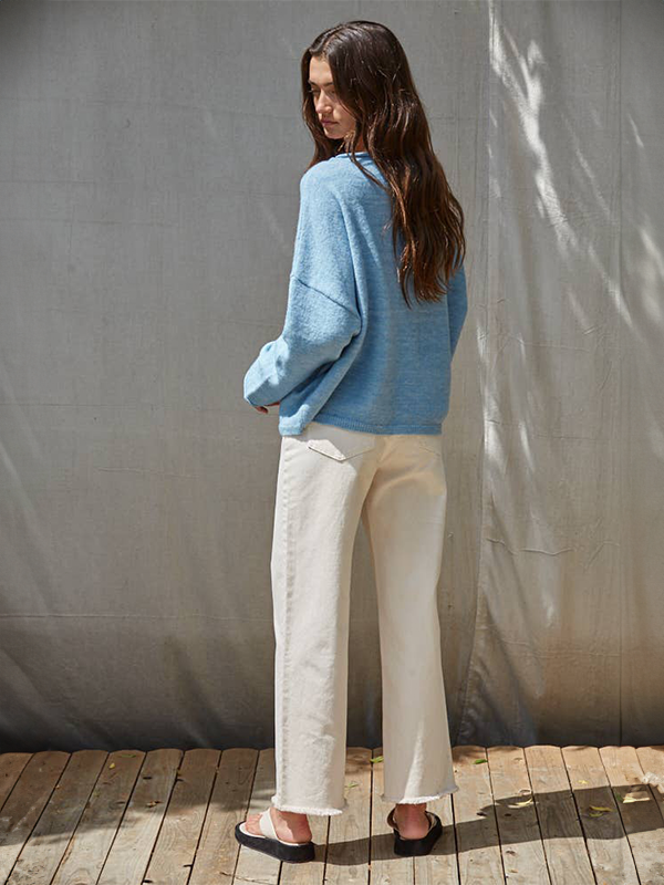 Swan Sweater: Light Blue