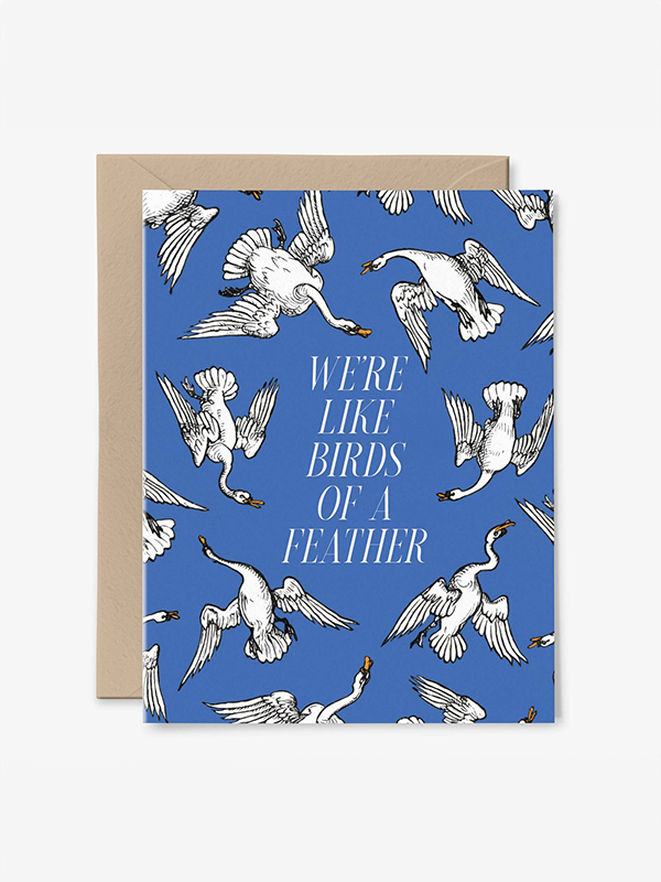 We're Like Birds of a Feather Card
