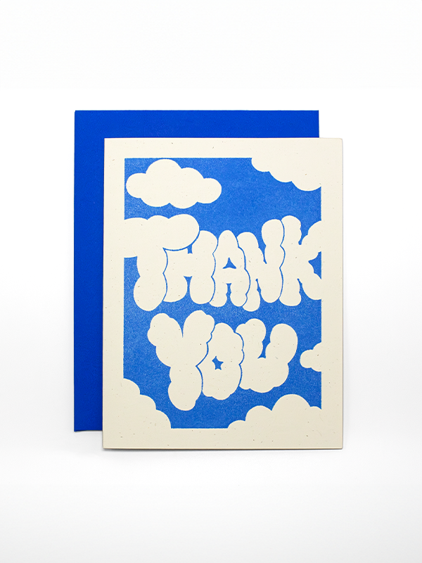 Thank You Clouds Card