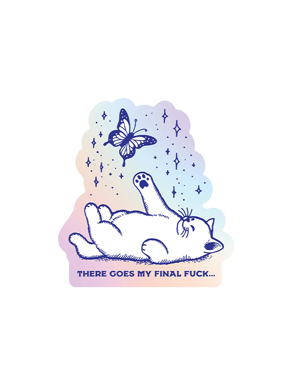 Final F*ck Cat Sticker