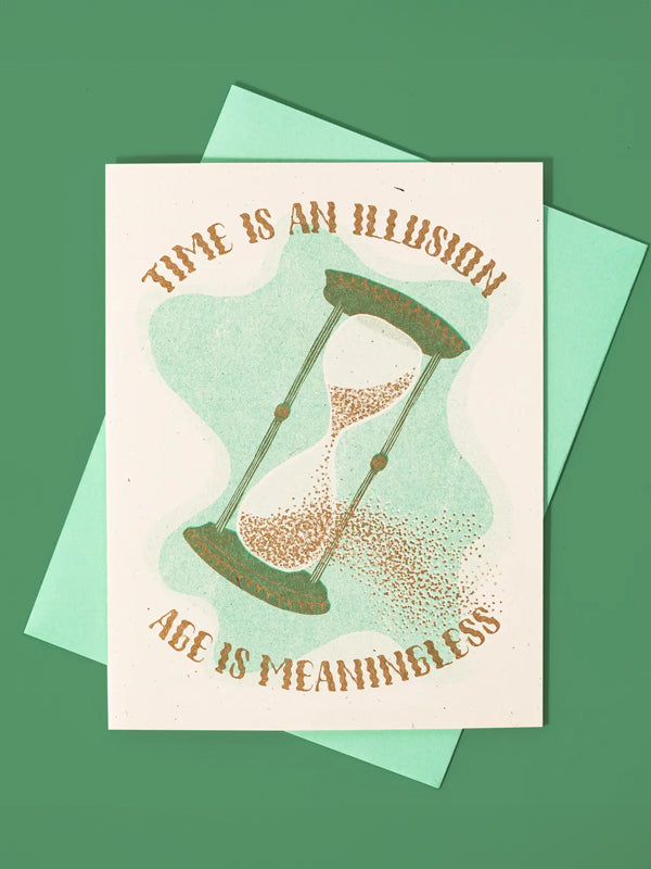 Time Is An Illusion Birthday Card