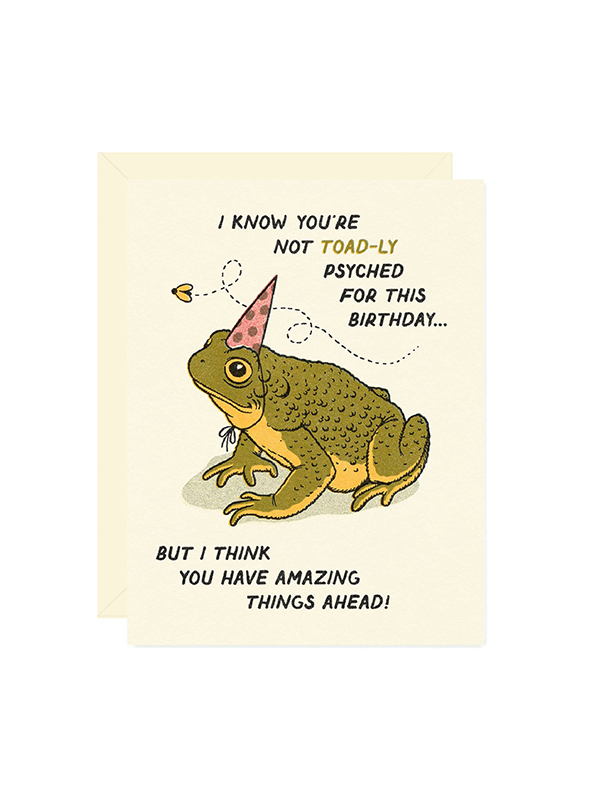 Toad-ly Amazing Birthday Card