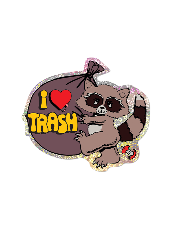 I Love Trash Sticker