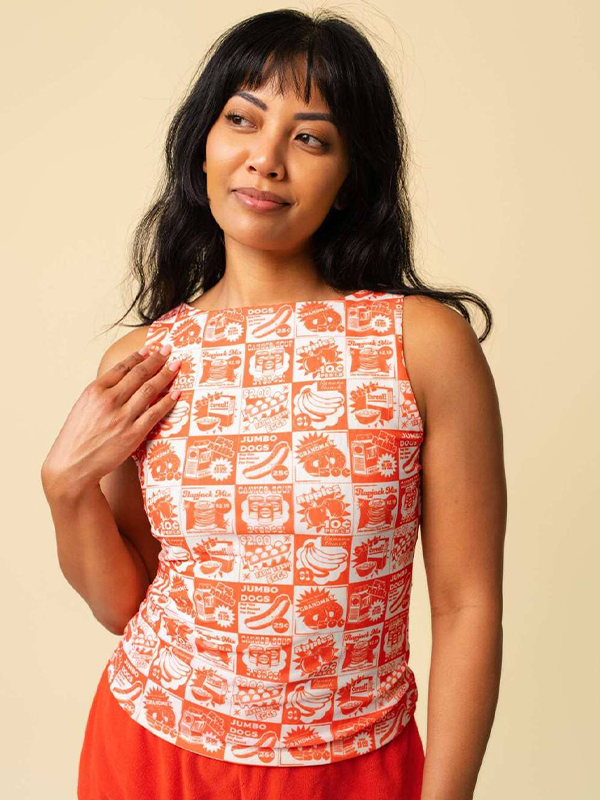 Connie Coupon Boatneck Tank