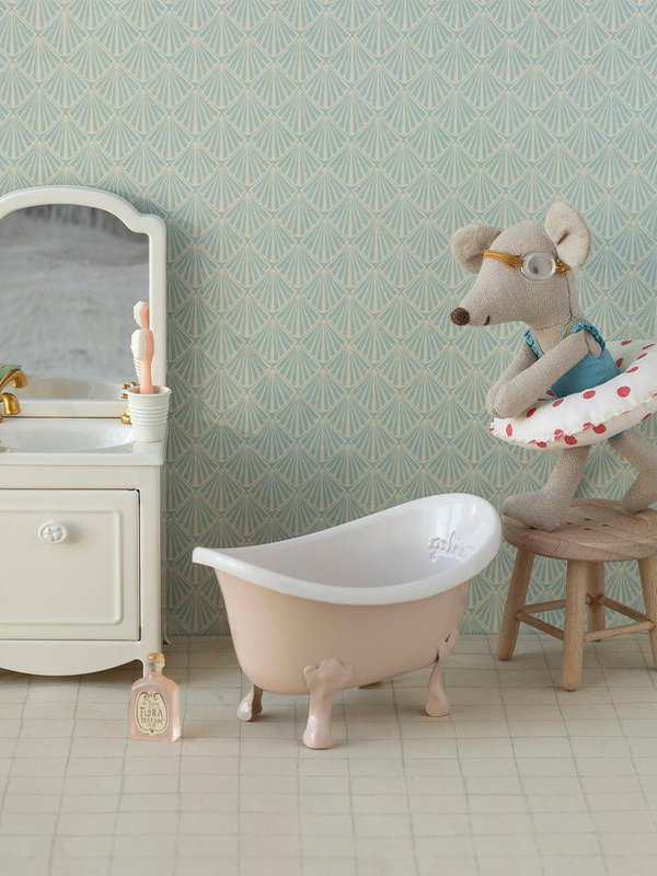 Beach Mouse with Float: Little Sister (Red Dots)