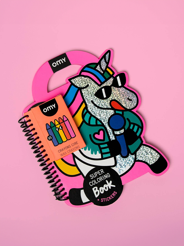 Super Coloring & Sticker Book: Unicorn