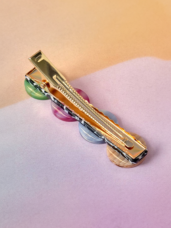 Gem Buttons Alligator Clip