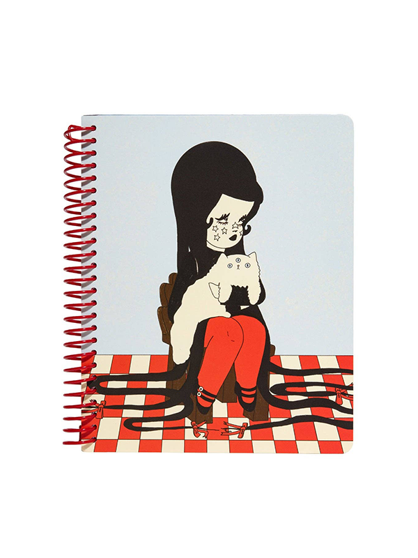Love Cats Blanco Spiral Notebook