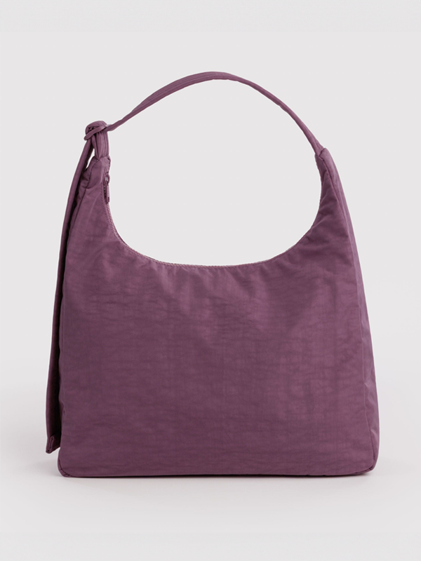 Nylon Shoulder Bag: Wild Plum