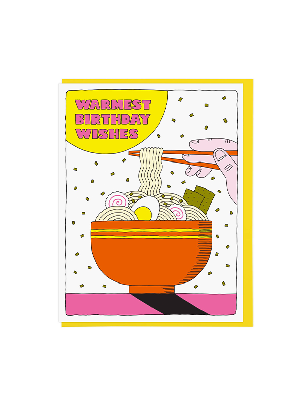Warmest Birthday Wishes Ramen Card