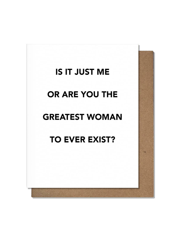 Greatest Woman Card