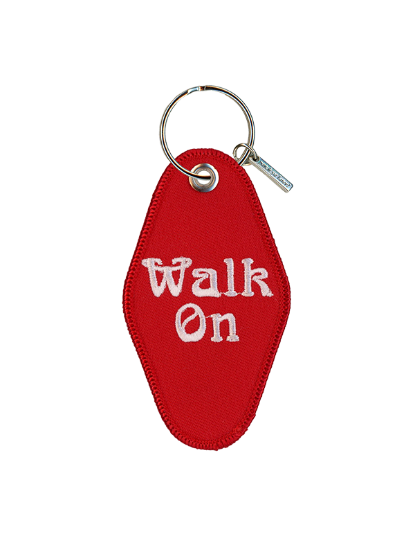 Embroidered Keychain: Walk On