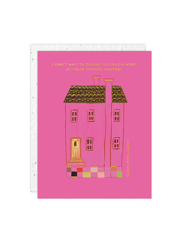 Pink House Card