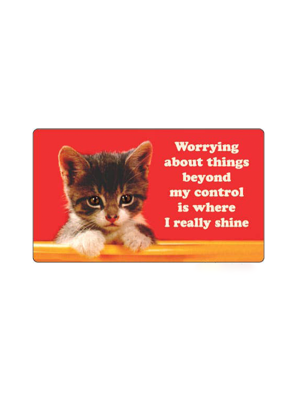 Sticker: Worrying About Things Beyond My Control