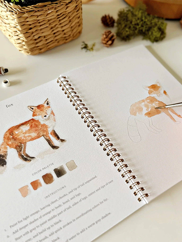 Watercolor Workbook: Woodland