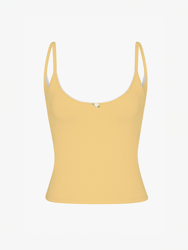 Scoop Back Cami: Sunny