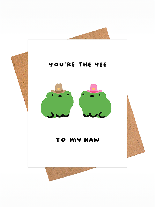 Cowboy Frogs Card