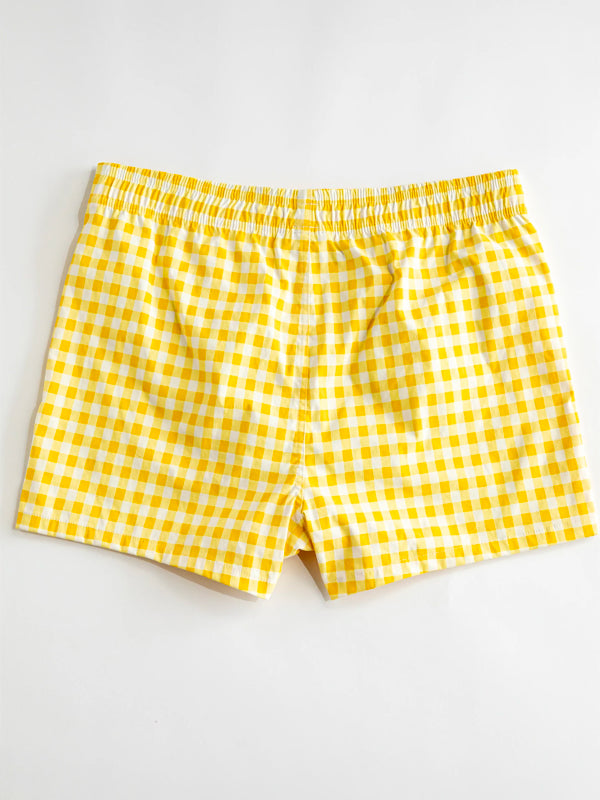 Gingham Cabana Trunk: Yellow – Edge of Urge